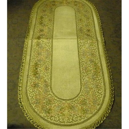 Fastfood 14 x 54 in. Begium Table Runner Rubens, Gold FA2570226